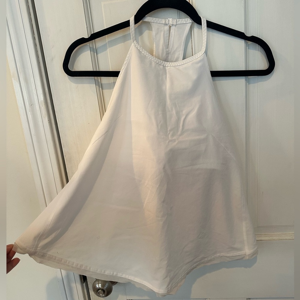 White lululemon halter tank